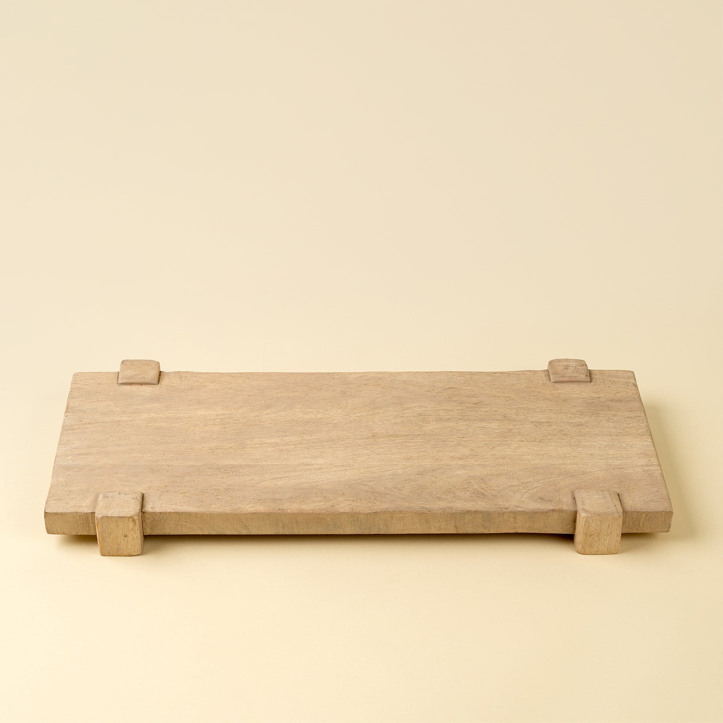 Drift Pedestal Tray L, Bleached