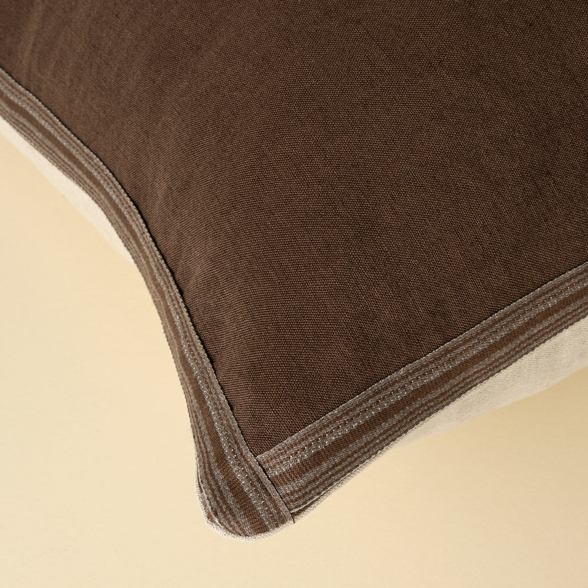 Esme Linen Lumbar Pillow, Mocha