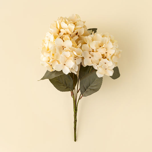 Autumn Hydrangea Spray, Cream