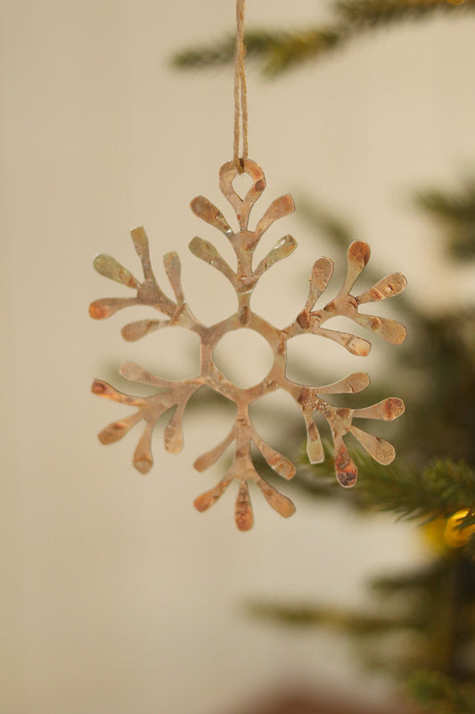 Luster Snowflake Holiday Ornament, Petal