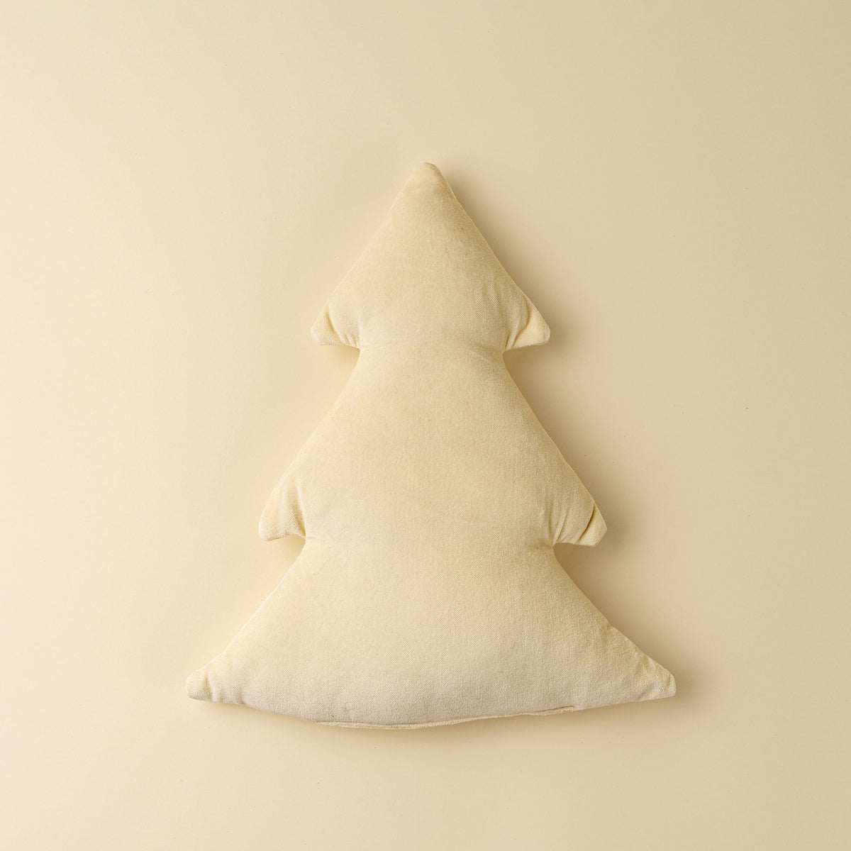 Velvet Tree Pillow, Ivory