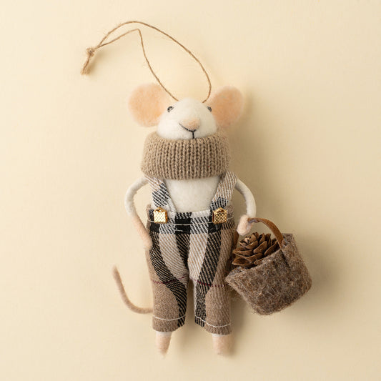Tartan Tim Mouse Holiday Ornament