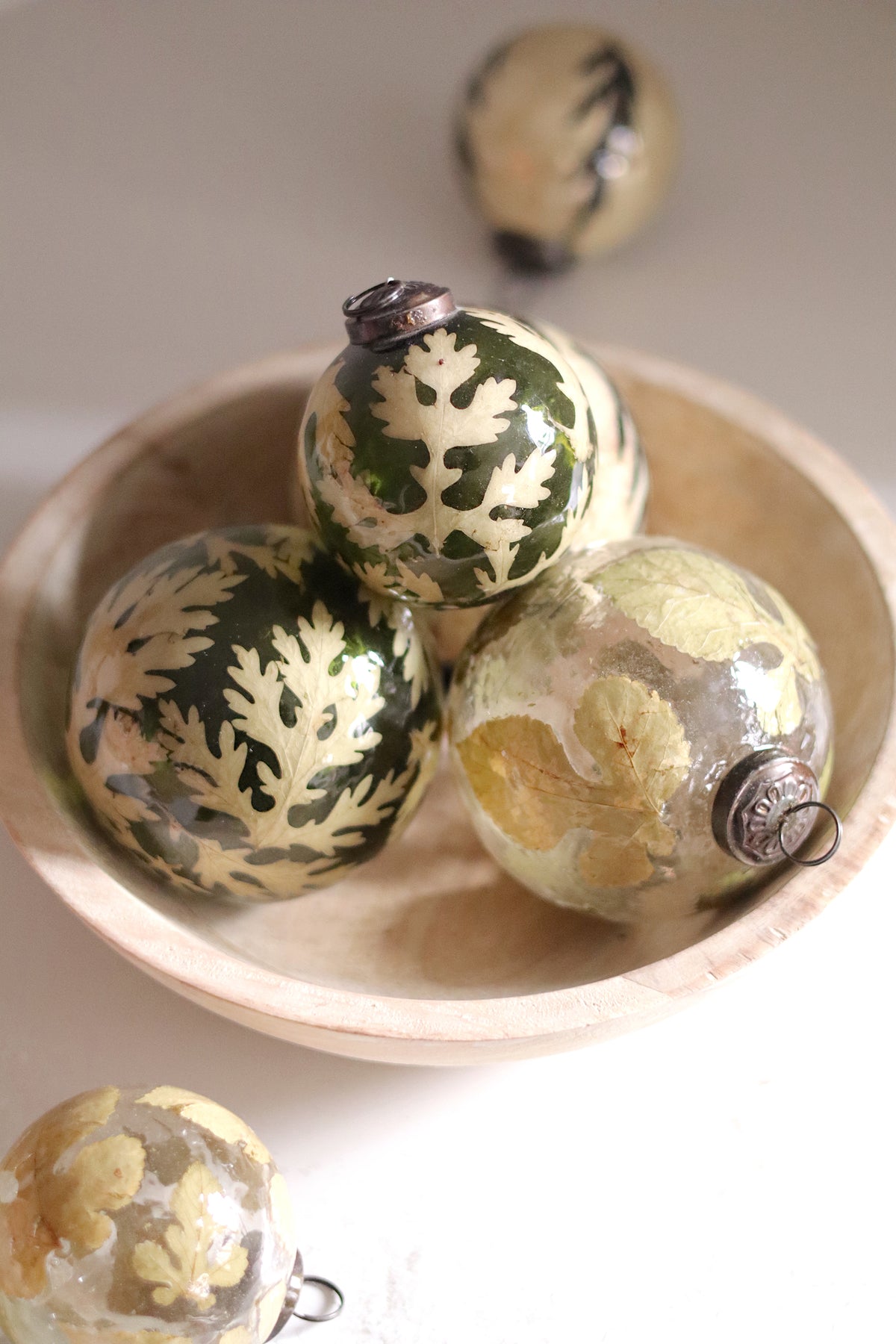 Luna Leaf Holiday Ornament S