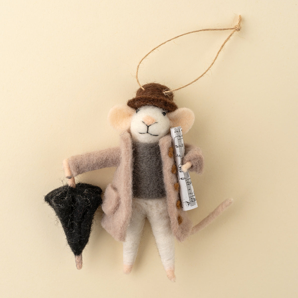 Rainy Day Ralph Mouse Holiday Ornament