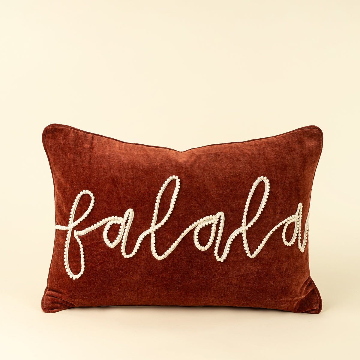 16x24 Fa La La Velvet Pillow