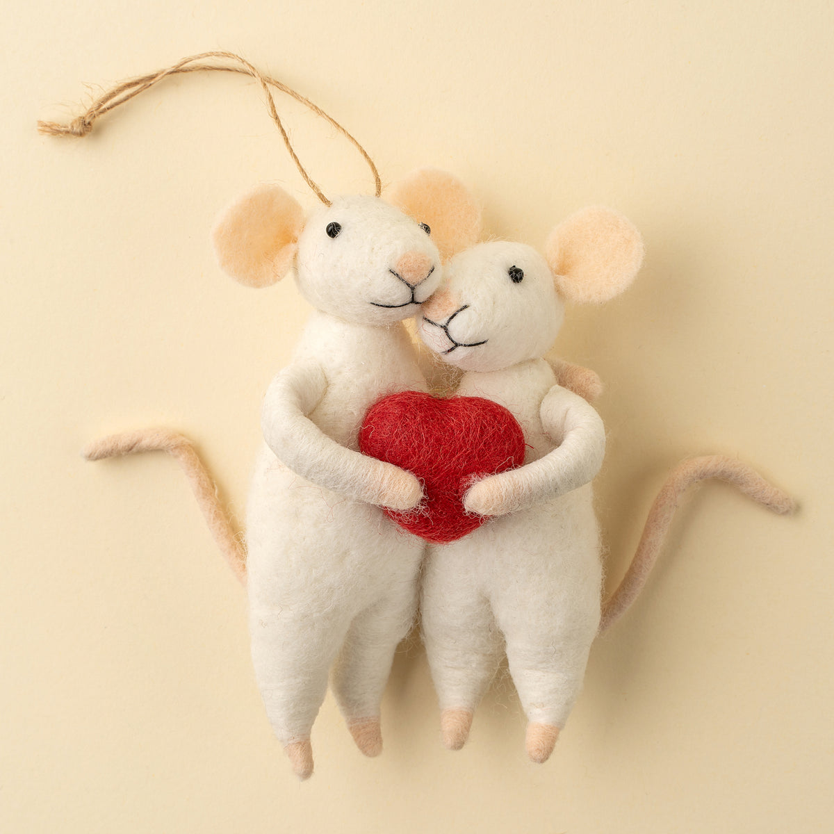 Sweetheart Mice Holiday Ornament