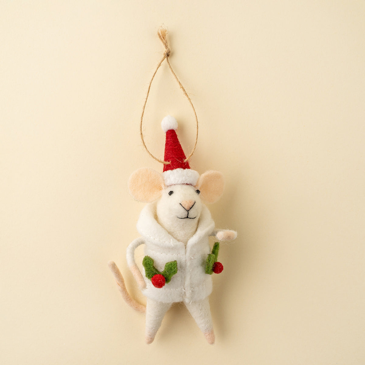 Hollyberry Hattie Mouse Holiday Ornament
