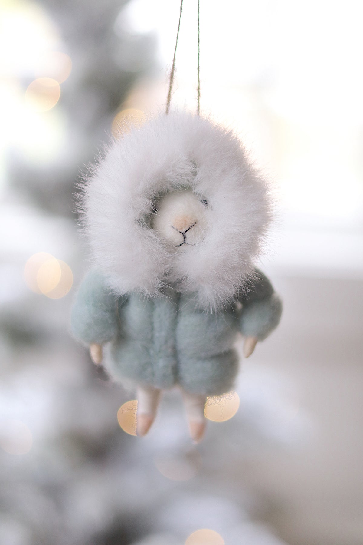 Parka Paulette Mouse Holiday Ornament