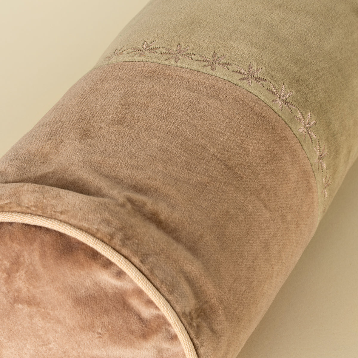 Snowflake Velvet Bolster
