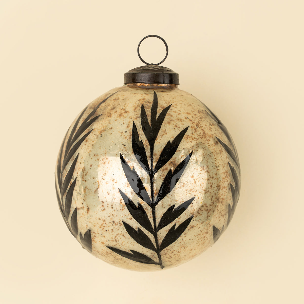 Antique Laurel Holiday Ornament L