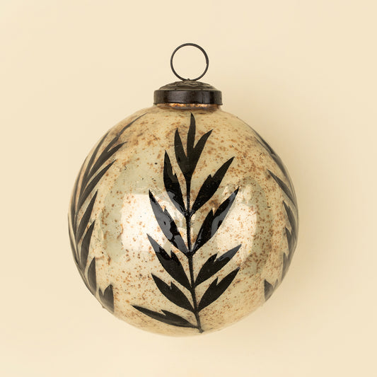 Antique Laurel Holiday Ornament L