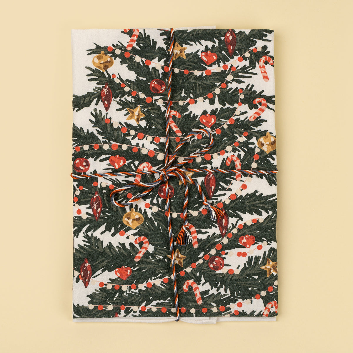 Christmas Tidings Flour Sack Tea Towels S/2