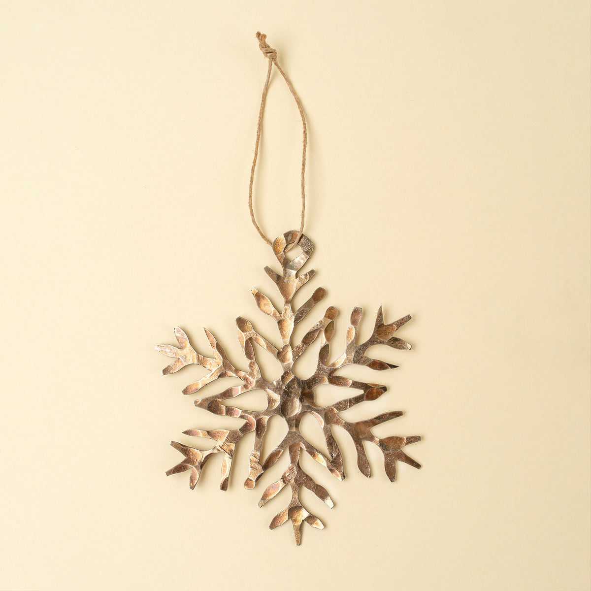 Luster Snowflake Holiday Ornament, Frost