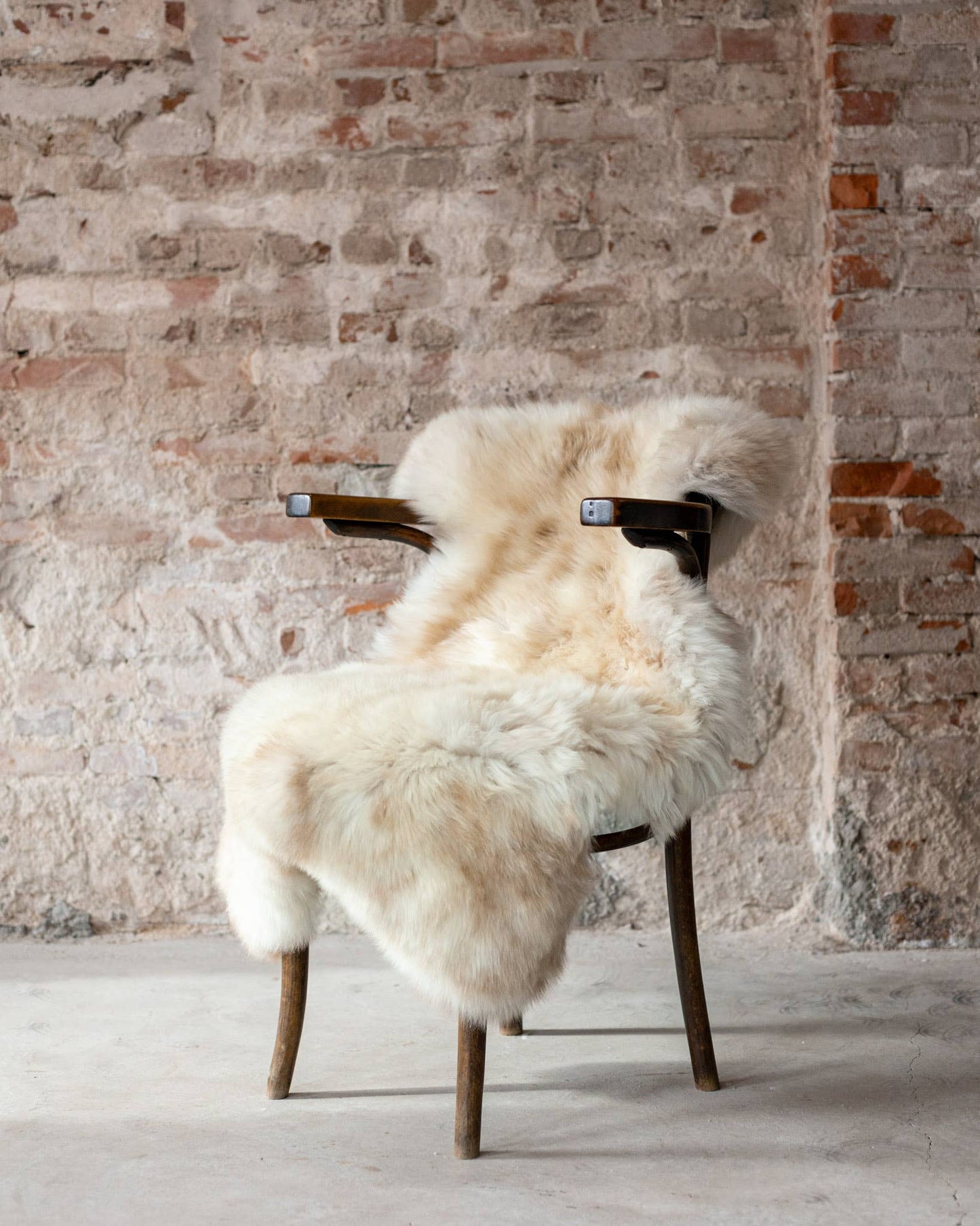 Texel sheepskin mottled