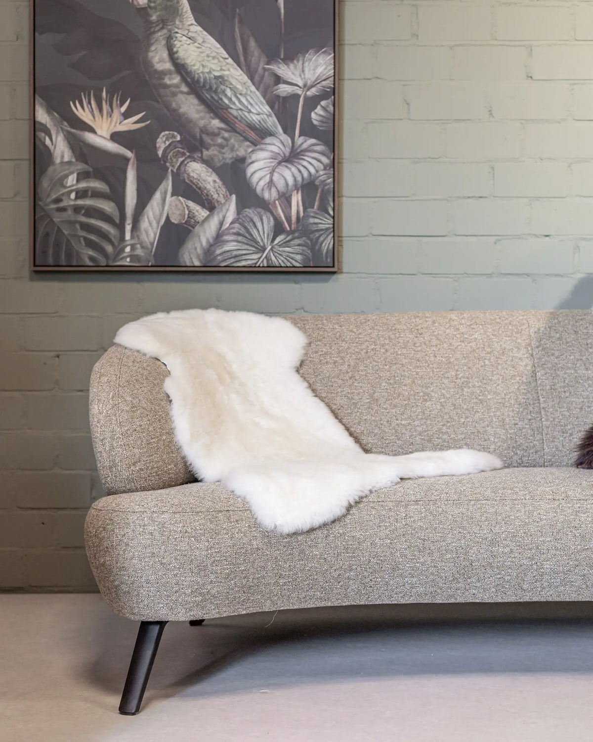 Texel sheepskin white