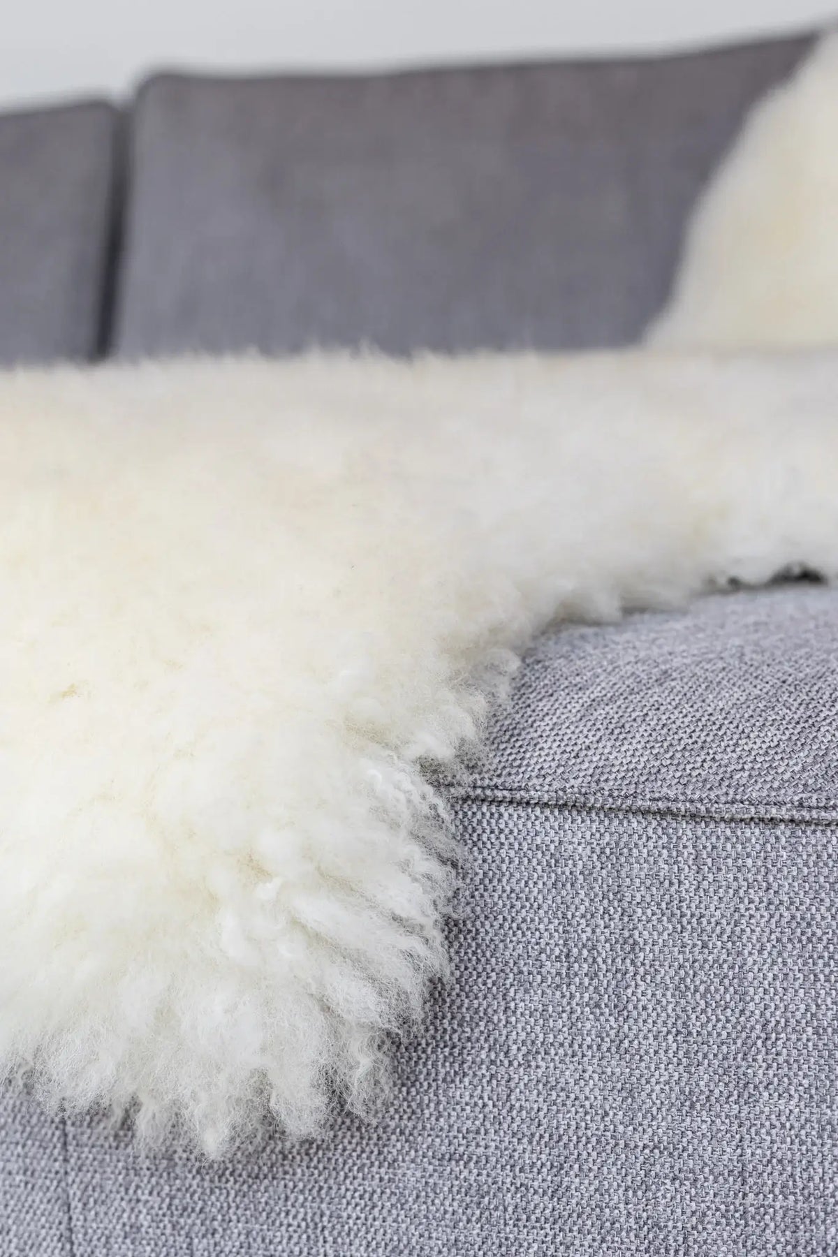 Texel sheepskin white