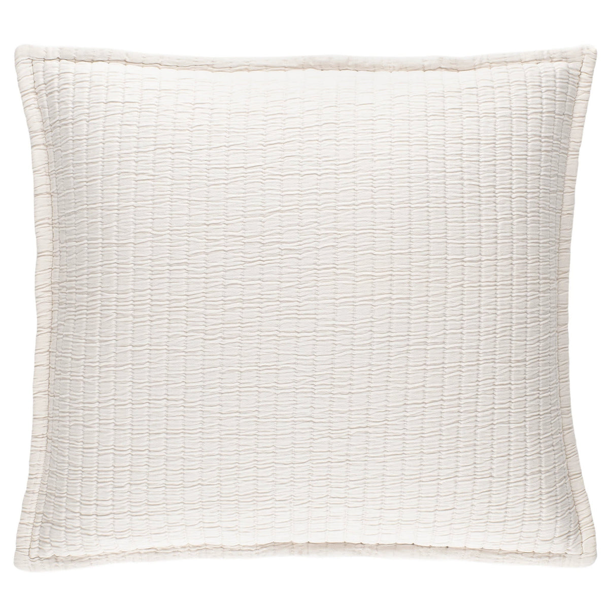 Boyfriend Matelasse Sham | Ivory
