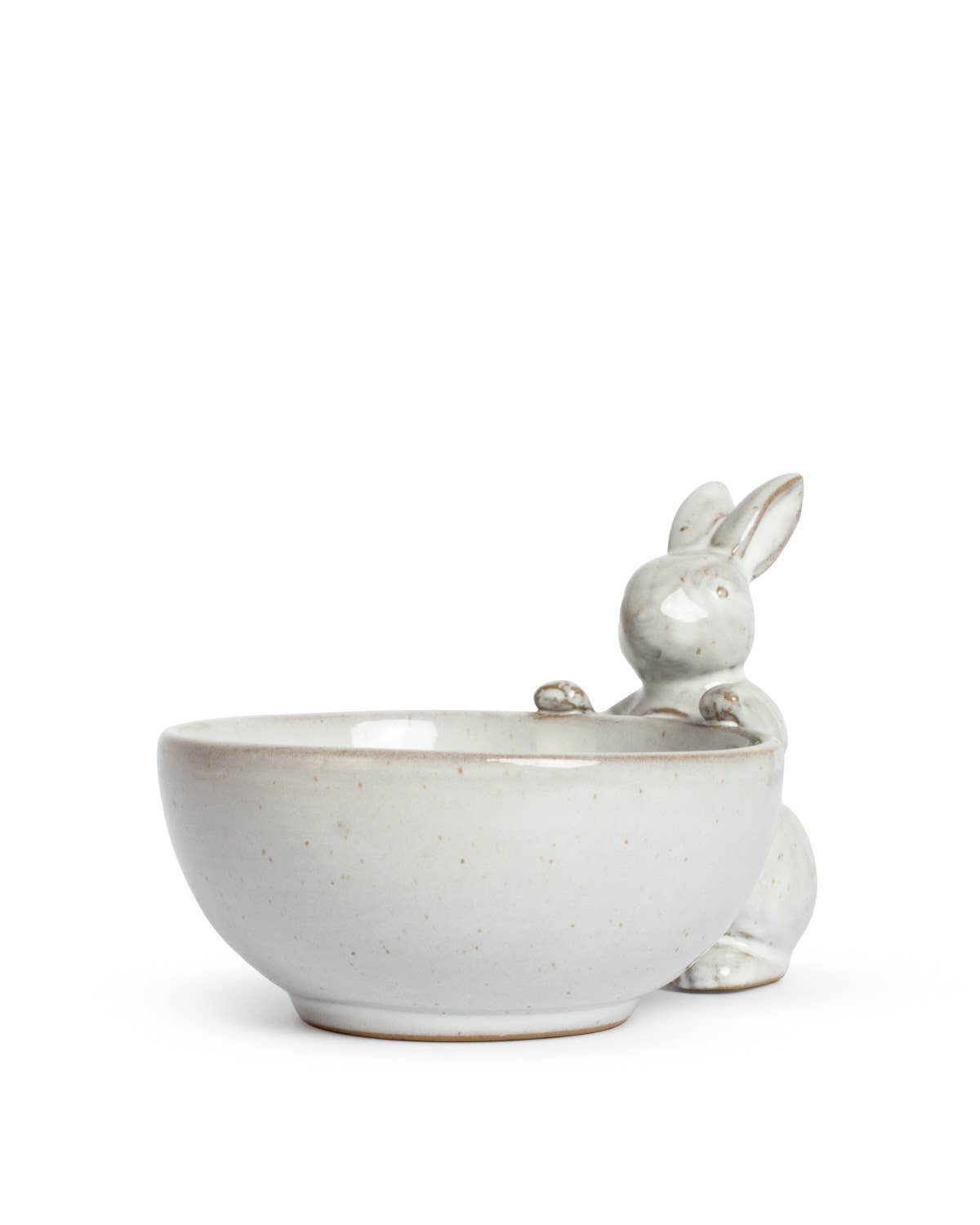 Melissa Bunny Bowl   Antique White    6.5x4.5x4.25