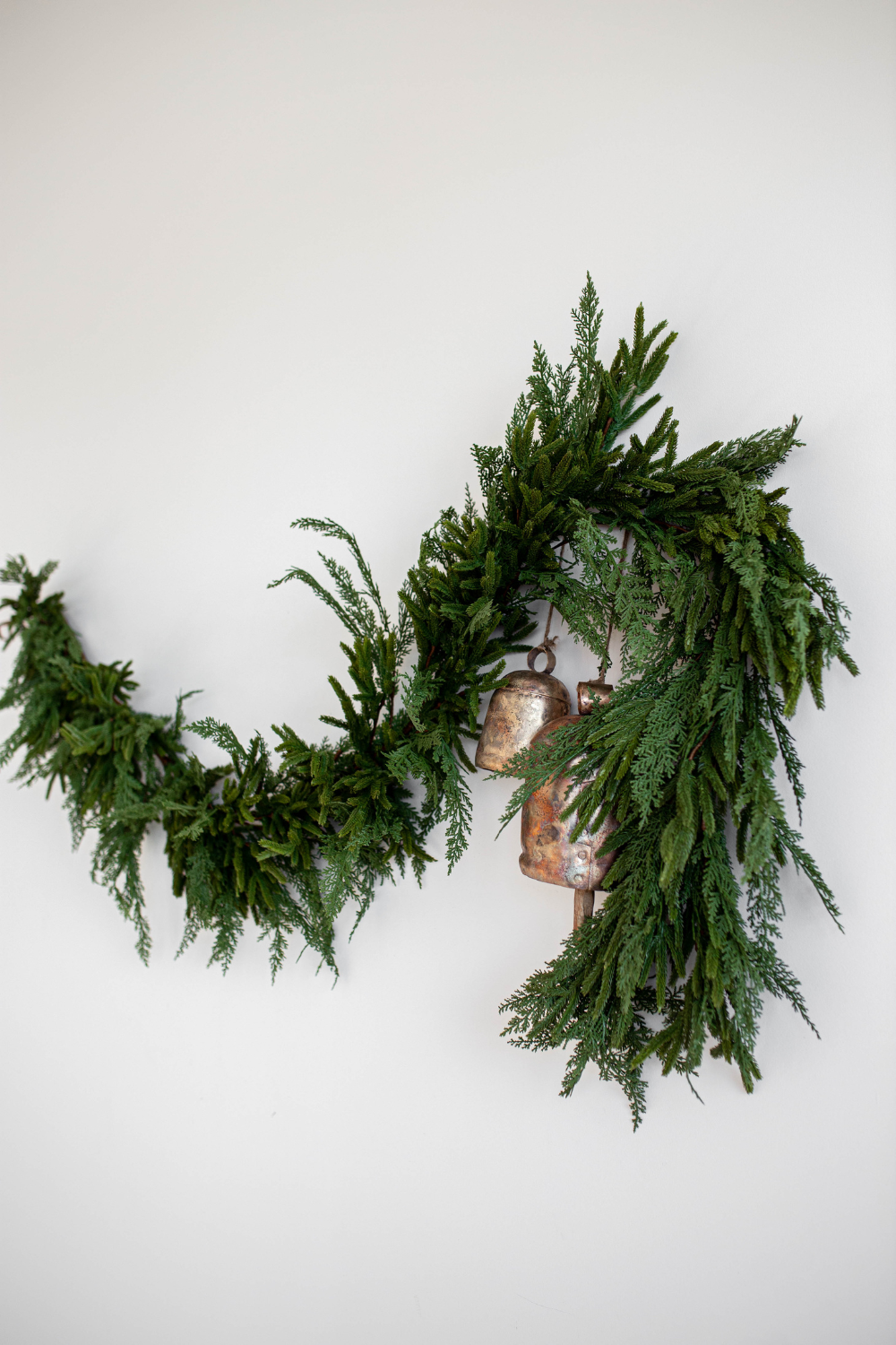 Norfolk & Cypress Mix Real Touch Faux Chrismas Garland 6ft