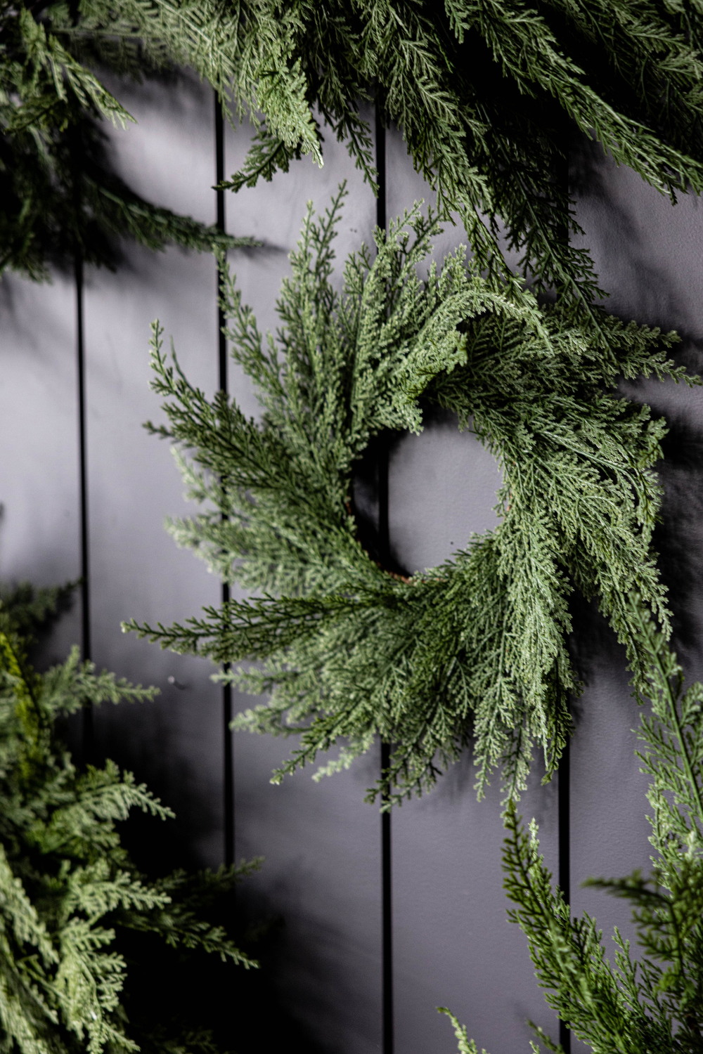Cypress Leaf Full Real Touch Wreath - 24"