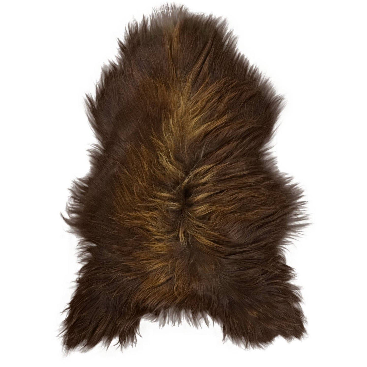 Icelandic Sheepskin | Natural Brown | Long Wool | 90-100 cm