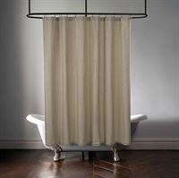 Black Ticking Shower Curtain