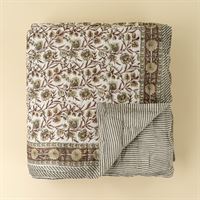 Wild Laurel Block Print Quilt, King Size