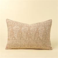 16x24 Nisha Embroidered Pillow, Ivory