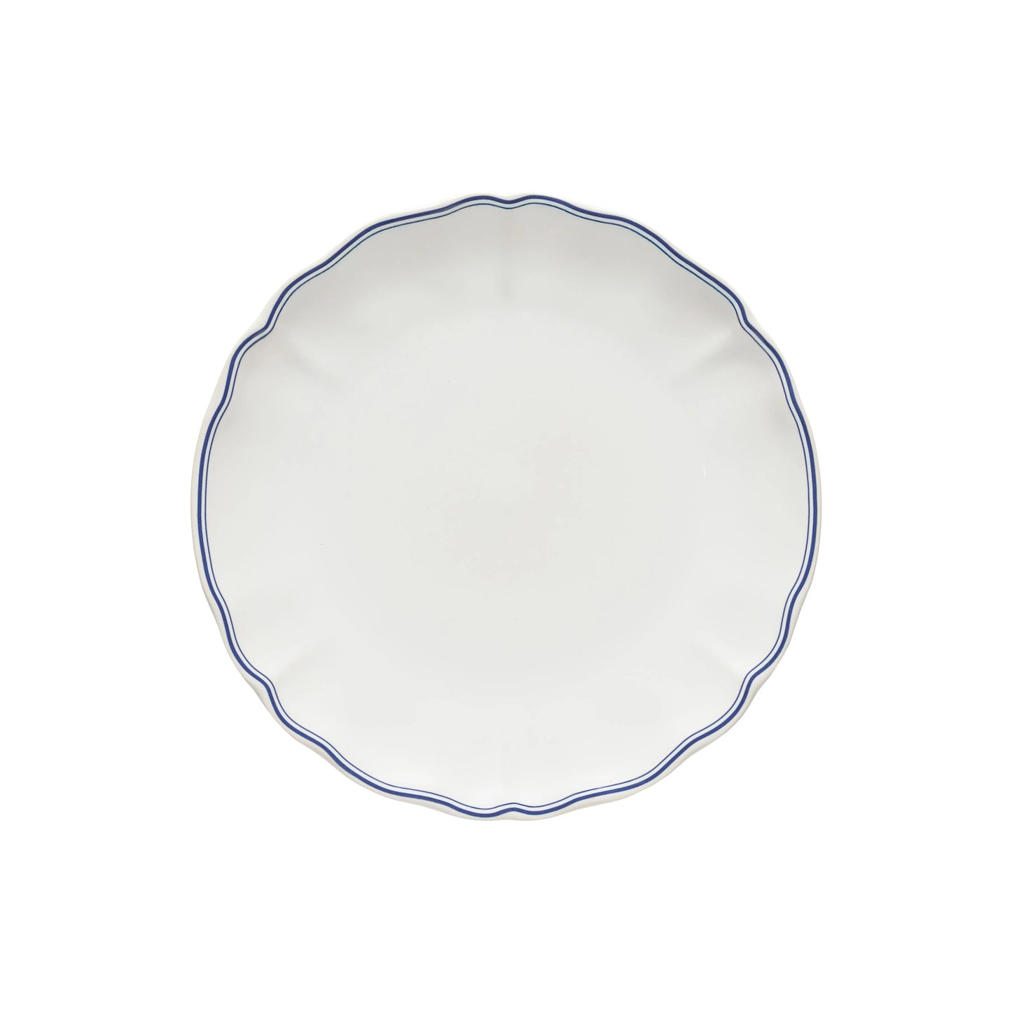 Vila White-Blue Plate