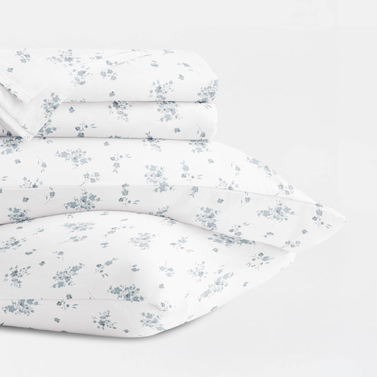 Bouquet Bliss 300 Thread Count Cotton Patterned Sheet Set