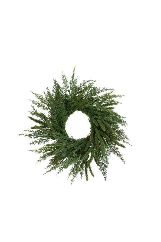 Norfolk & Cypress Pine Mixed Wreath Mini