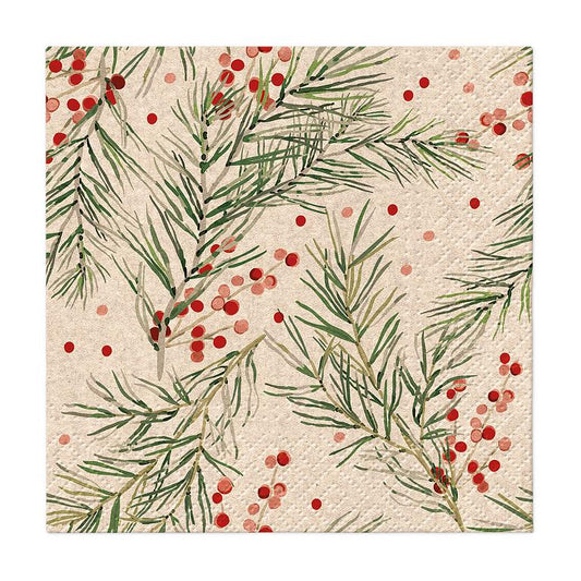 Sm We Care Holly Napkins-20pk