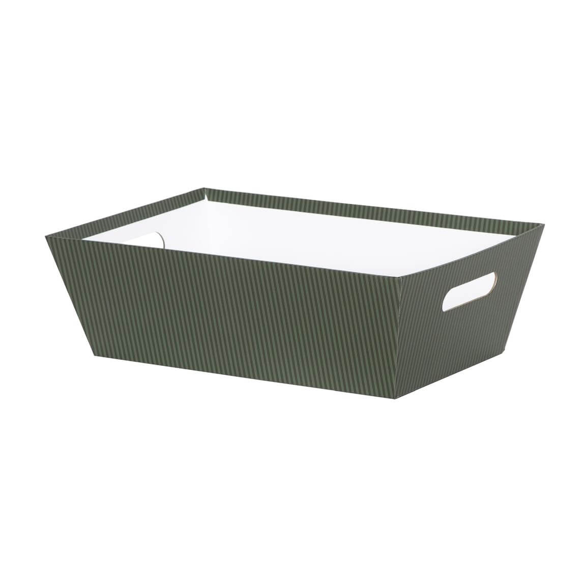 LG RECT TRAY GREEN STRIPES