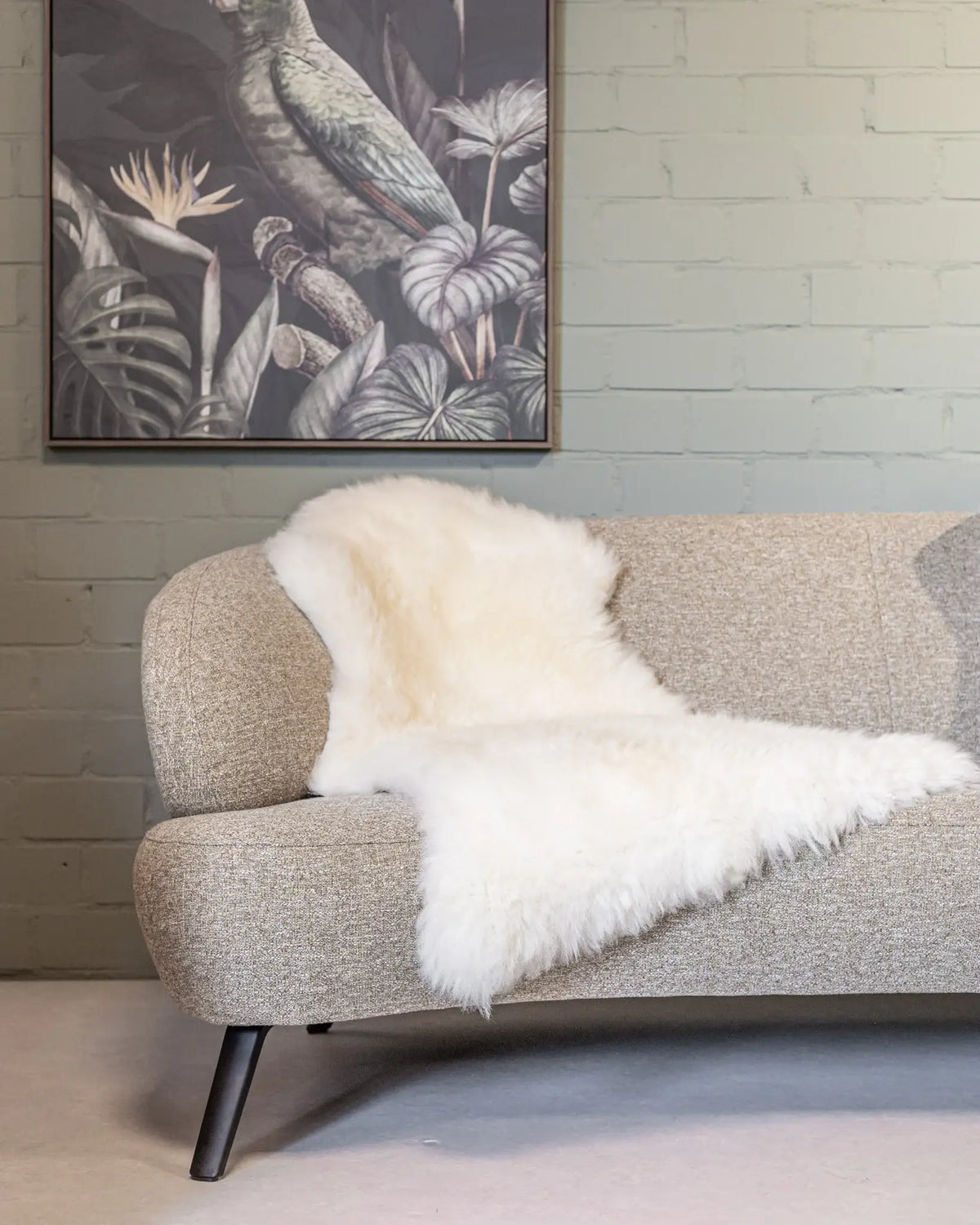 Texel sheepskin white