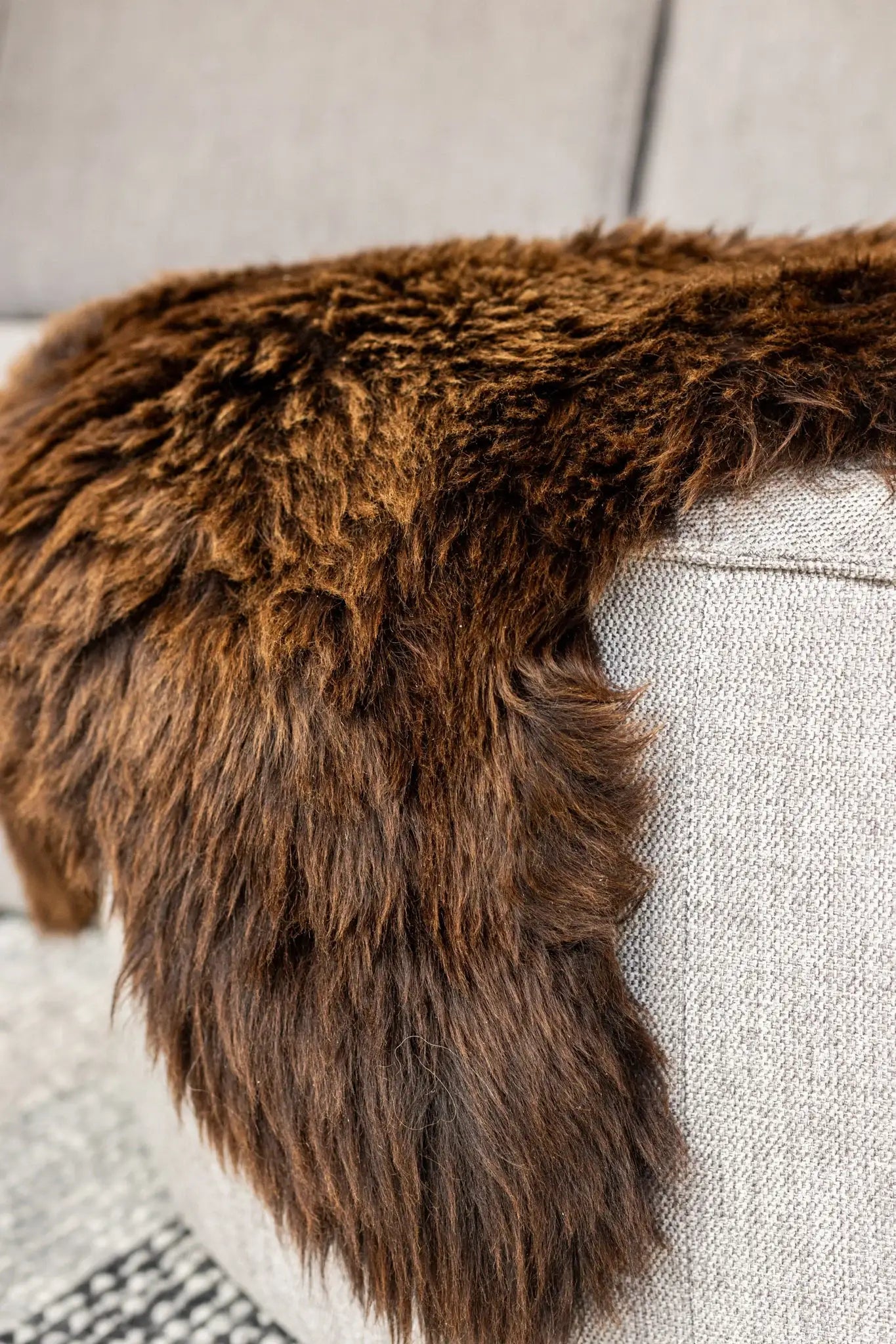Texel sheepskin brown