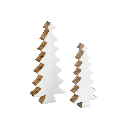 Tree Mango Wood Enamel White