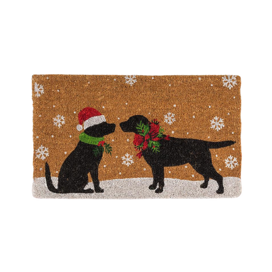 Christmas Dogs Doormat