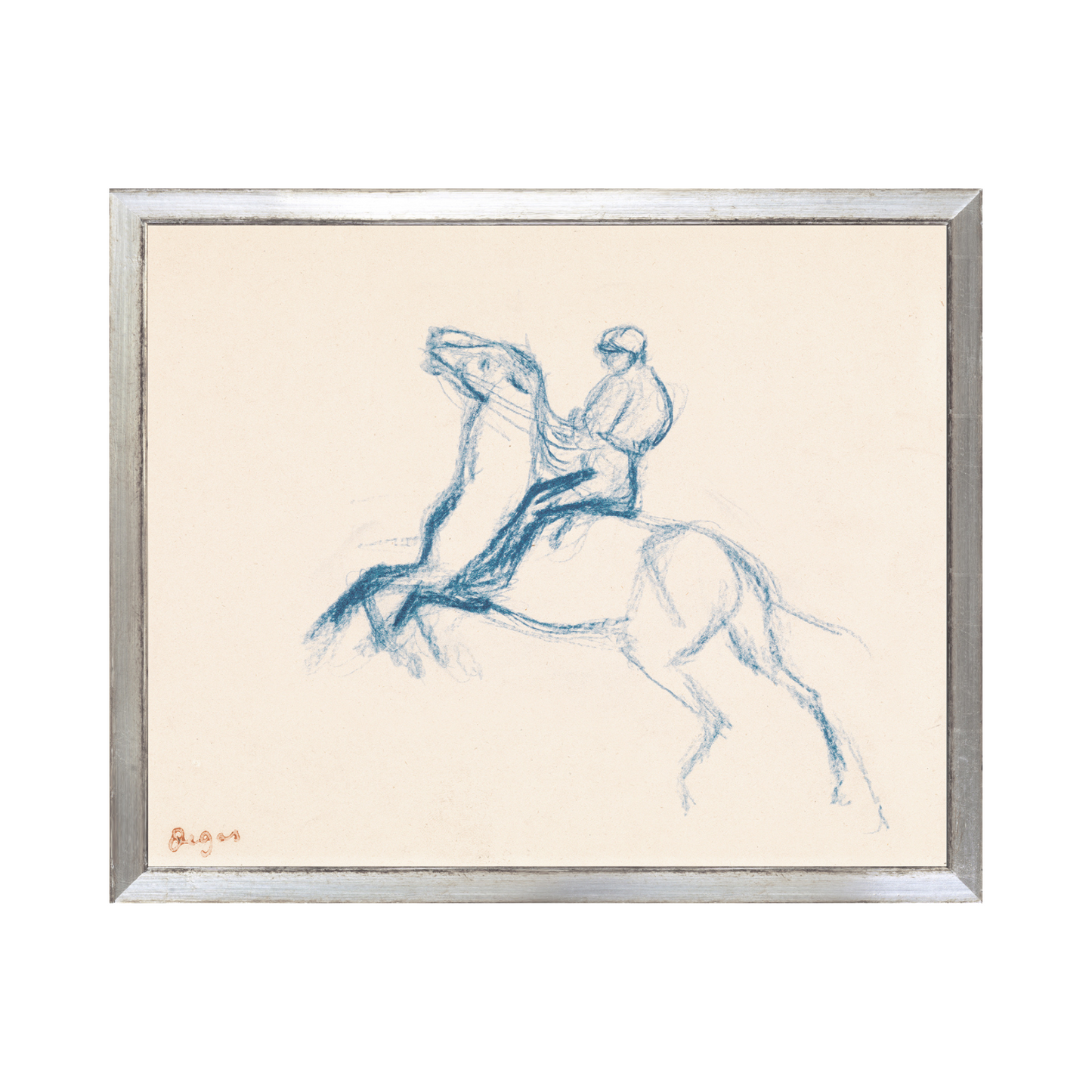 Jockey on Horse, 1869 Small