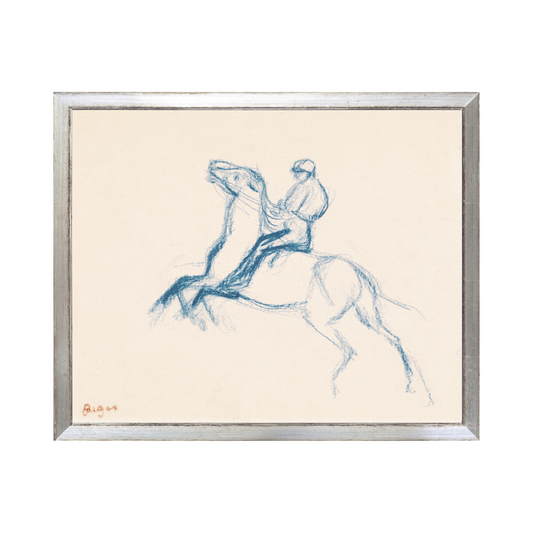 Jockey on Horse, 1869 Small