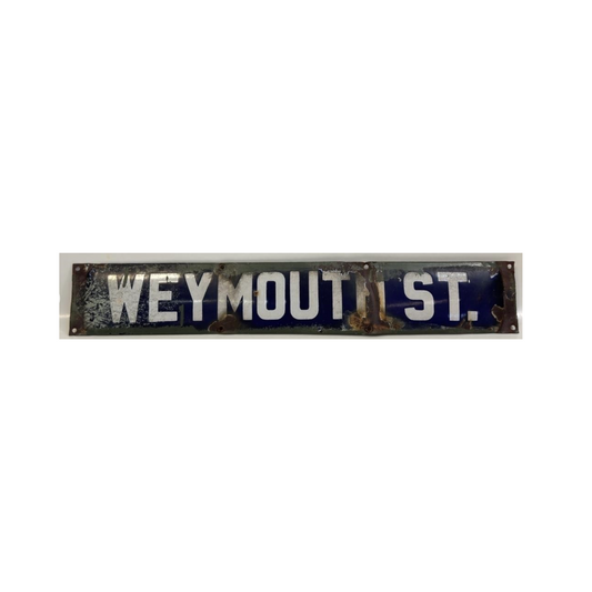 Porcelain Street Sign