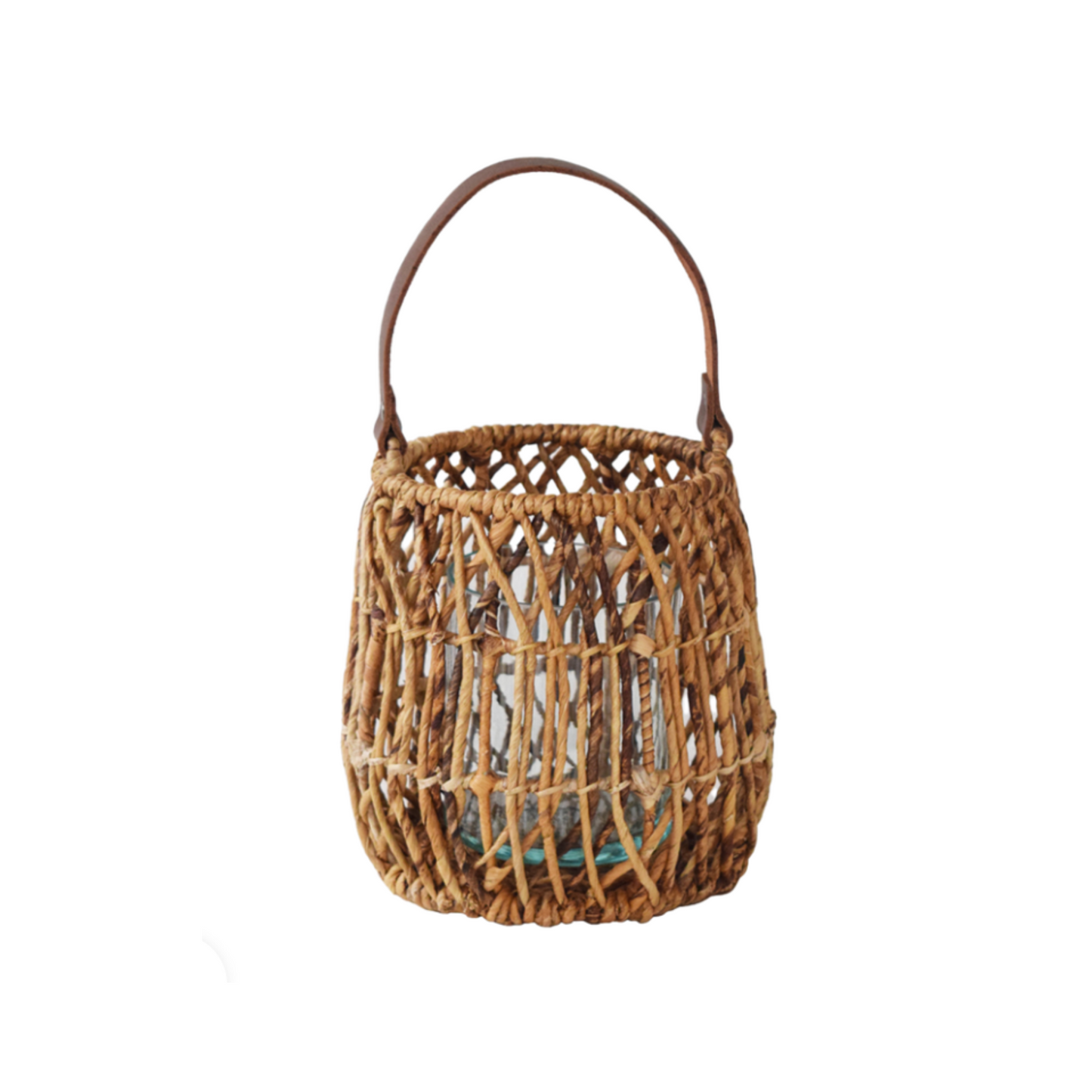 Malta Handcrafted Abaca & Leather Lantern