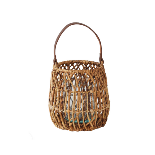 Malta Handcrafted Abaca & Leather Lantern