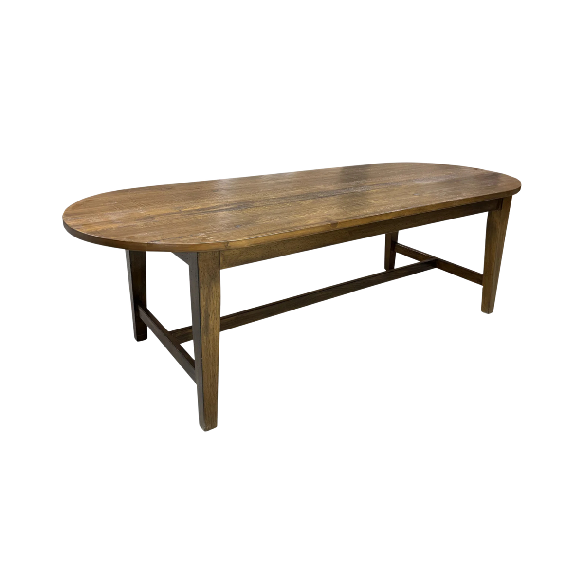 Oval Stretcher Dining Table