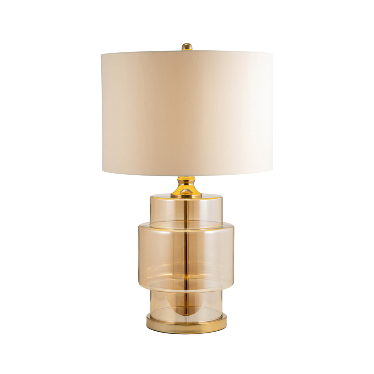 Glass, 30" Lustered Table Lamp, Gold🇨🇦