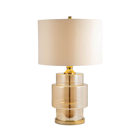 Glass, 30" Lustered Table Lamp, Gold🇨🇦