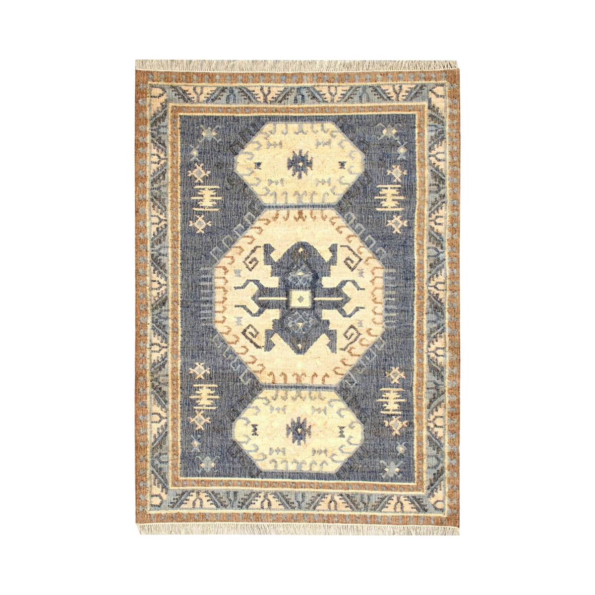 Kilim Jute Handmade Indian Rug - 8'0" x 10'6"