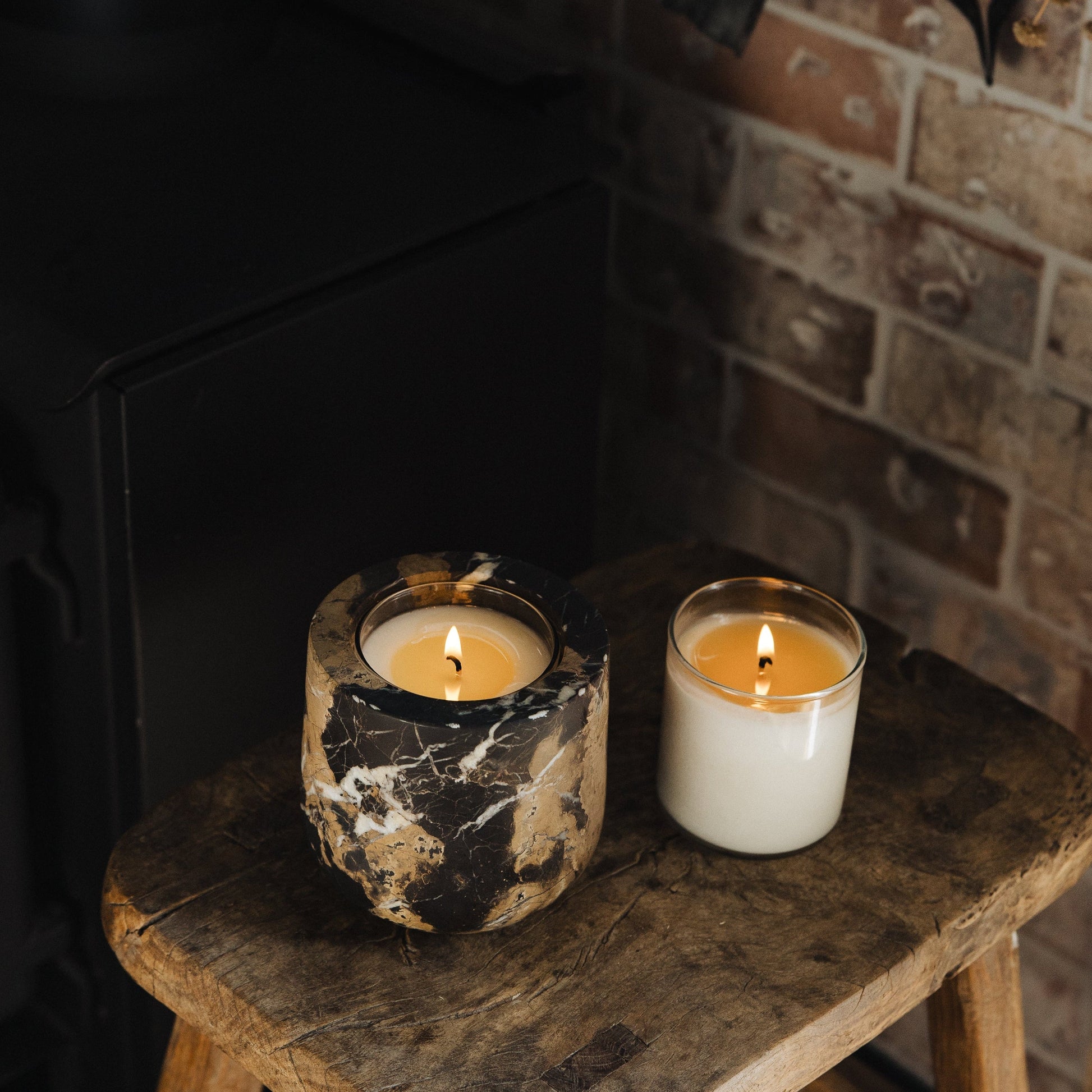 Portoro Marble Refillable Candle