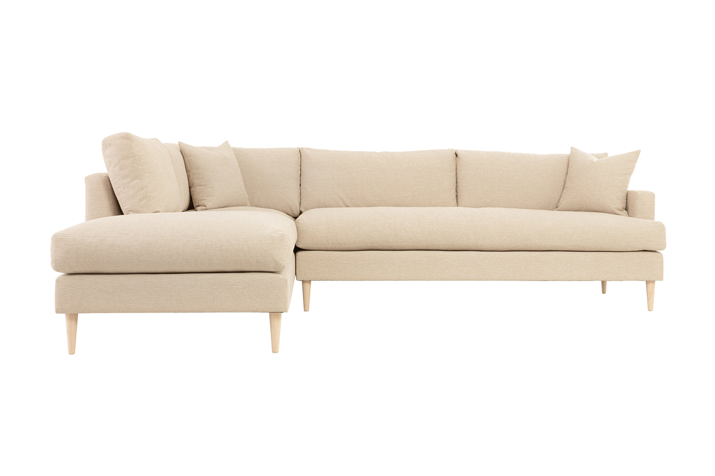 Lucca Feather-Filled Bench Seat Sofa 94.5in