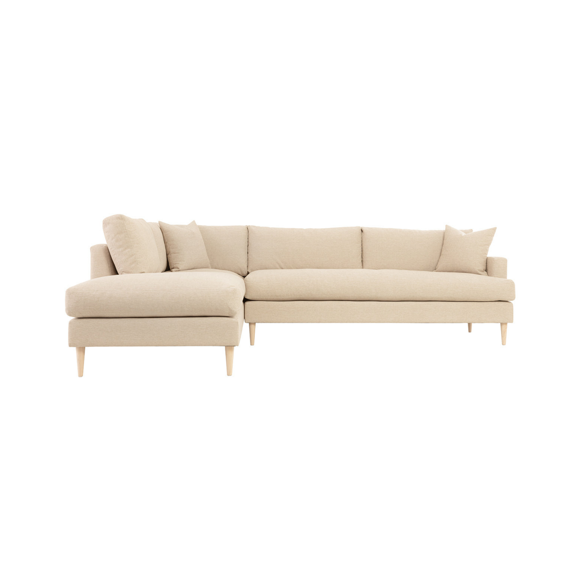 Lucca Feather-Filled Bench Seat Sofa 94.5in