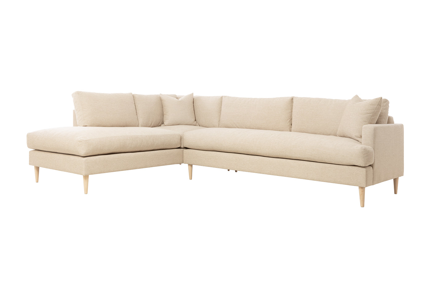 Lucca Feather-Filled Bench Seat Sofa 94.5in